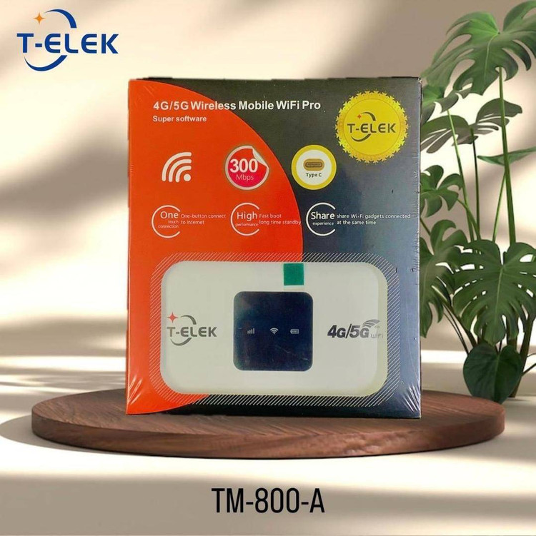 مودم همراه تی الک TM800A رنگ سفید به همراه جعبه اصلی و بستهبندی اورجینال