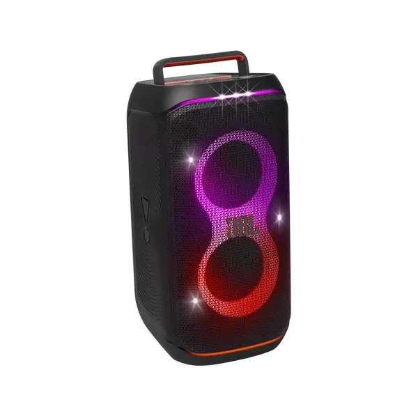 اسپیکر بلوتوثی JBL PartyBox Club 120 اورجینال با طراحی حرفهای و نورپردازی RGB، نمای واضح از محصول