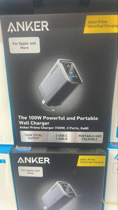 جعبه اصلی شارژر دیواری انکر Anker Prime 100W مدل A2688641