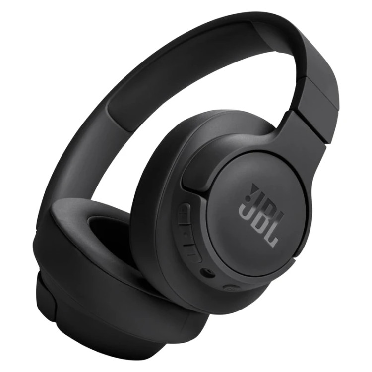 هدفون بیسیم جیبیال مدل Tune 720BT، نمای پایین محصول با جزئیات بدنه.