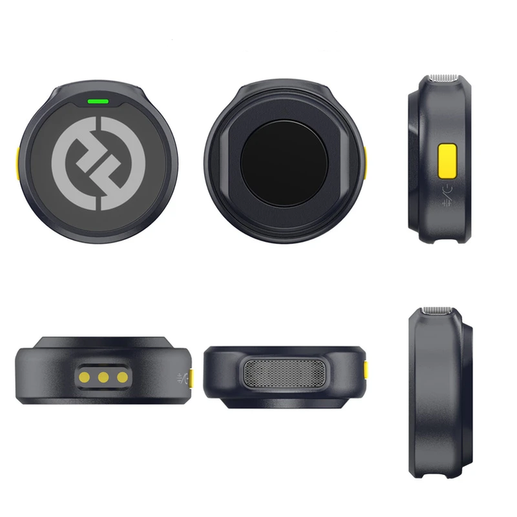 محتویات کامل جعبه میکروفون بیسیم LARK M2 کمبو شامل دو فرستنده، سه گیرنده، کیس شارژ، کابلها، مگنت، خز بادگیر و گردنبند سیلیکونی