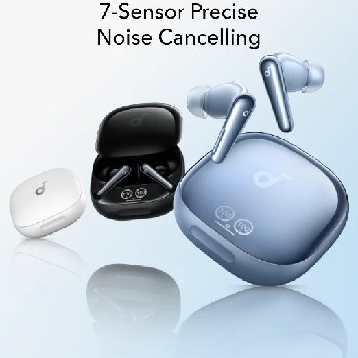7 سنسور حذف نویز (6 صوتی + 1 فشار هوا) در Anker Soundcore Liberty 4 Pro