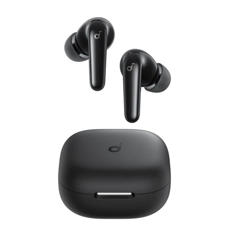هدفون بیسیم انکر Soundcore R60i NC مشکی به همراه کیس شارژ، طراحی ارگونومیک با نویز کنسلینگ فعال ANC