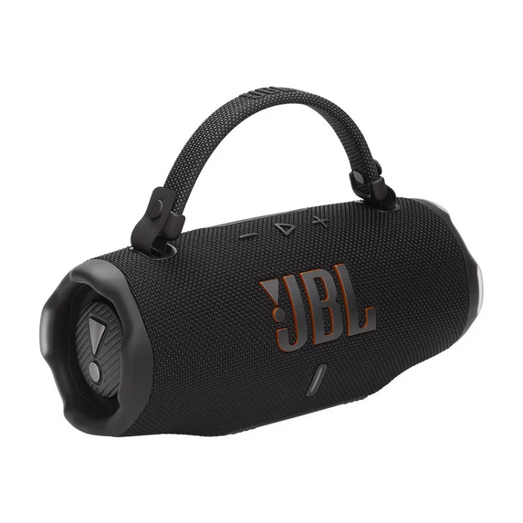 اسپیکر قابل حمل JBL Charge 6 به همراه بند حمل یکتکه برای آویزان کردن و استفاده آسان در سفر و فضای باز