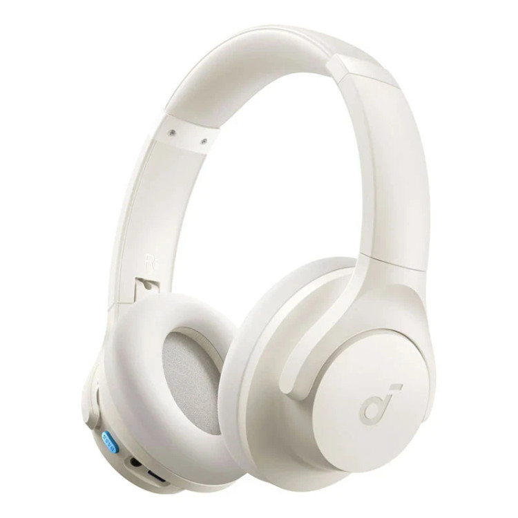 هدفون بلوتوثی انکر Soundcore Q11i مدل A3005 به رنگ سفید با طراحی دورگوشی