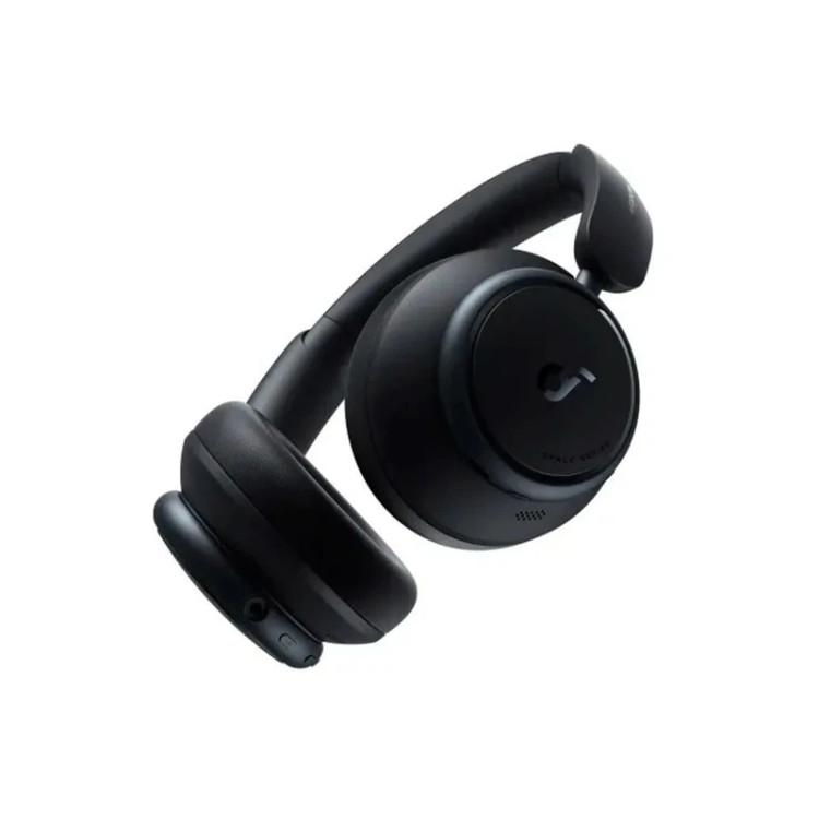 نمای نزدیک از بخش پایینی هدفون انکر Soundcore Space Q45 مدل A3040،