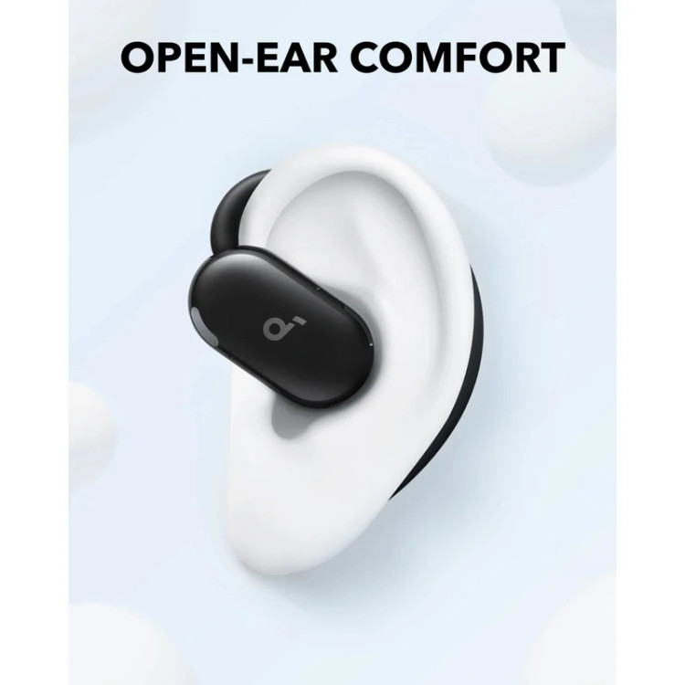ایرپاد Anker Soundcore V20i روی گوش مصنوعی با نمایش فرم قرارگیری و طراحی Open-Ear.