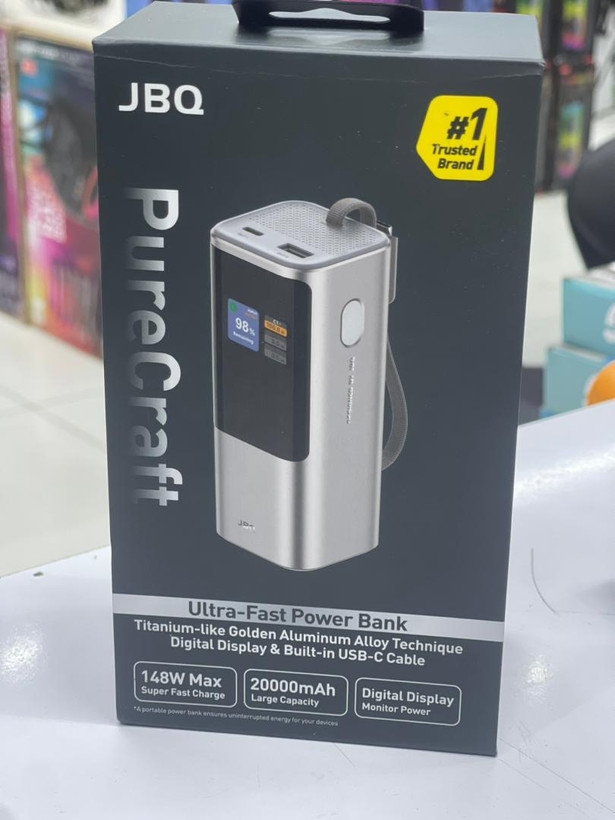 پاور بانک جی بی کیو مدل PureCraft داخل جعبه اورجینال