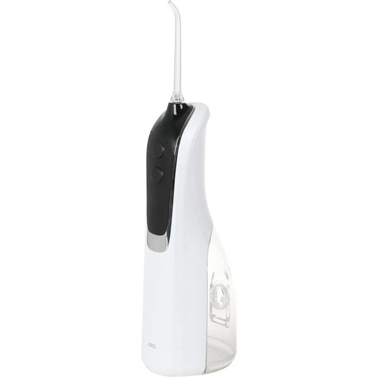 واتر جت شستوشوی دهان و دندان جی بی کیو مدل Pure Guard L121451، نمای کامل دستگاه بیسیم با مخزن آب