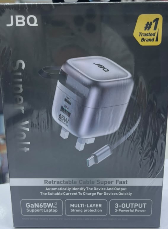 شارژر دیواری فست شارژ JBQ مدل Super Volt GaN 65W