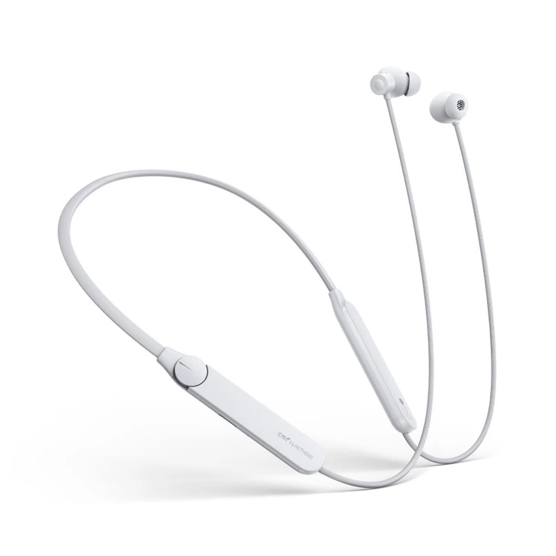alt="هدفون بلوتوثی گردنی CMF Neckband Pro by Nothing مدل B164 رنگ خاکستری روشن با نویز کنسلینگ فعال ۵۰ دسی‌بل"