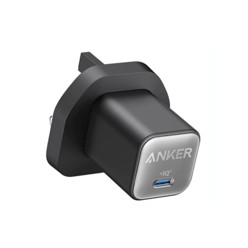 شارژر دیواری انکر ۳۰ وات مدل 511 Nano 3 A2147 - شارژر فست شارژ USB-C سه شاخه اروپا