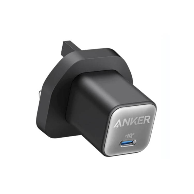 شارژر دیواری انکر ۳۰ وات مدل 511 Nano 3 A2147 - شارژر فست شارژ USB-C سه شاخه اروپا