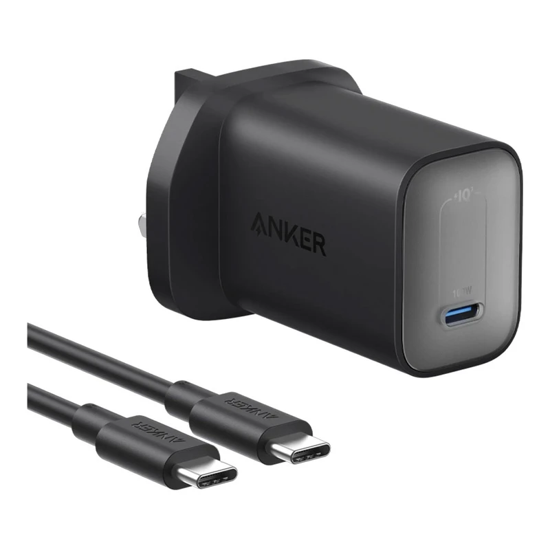Anker Nano Charger 100W (B2679) - شارژر دیواری تاشو انکر نانو ۱۰۰ وات با کابل USB-C اورجینال، طراحی جمع‌وجور