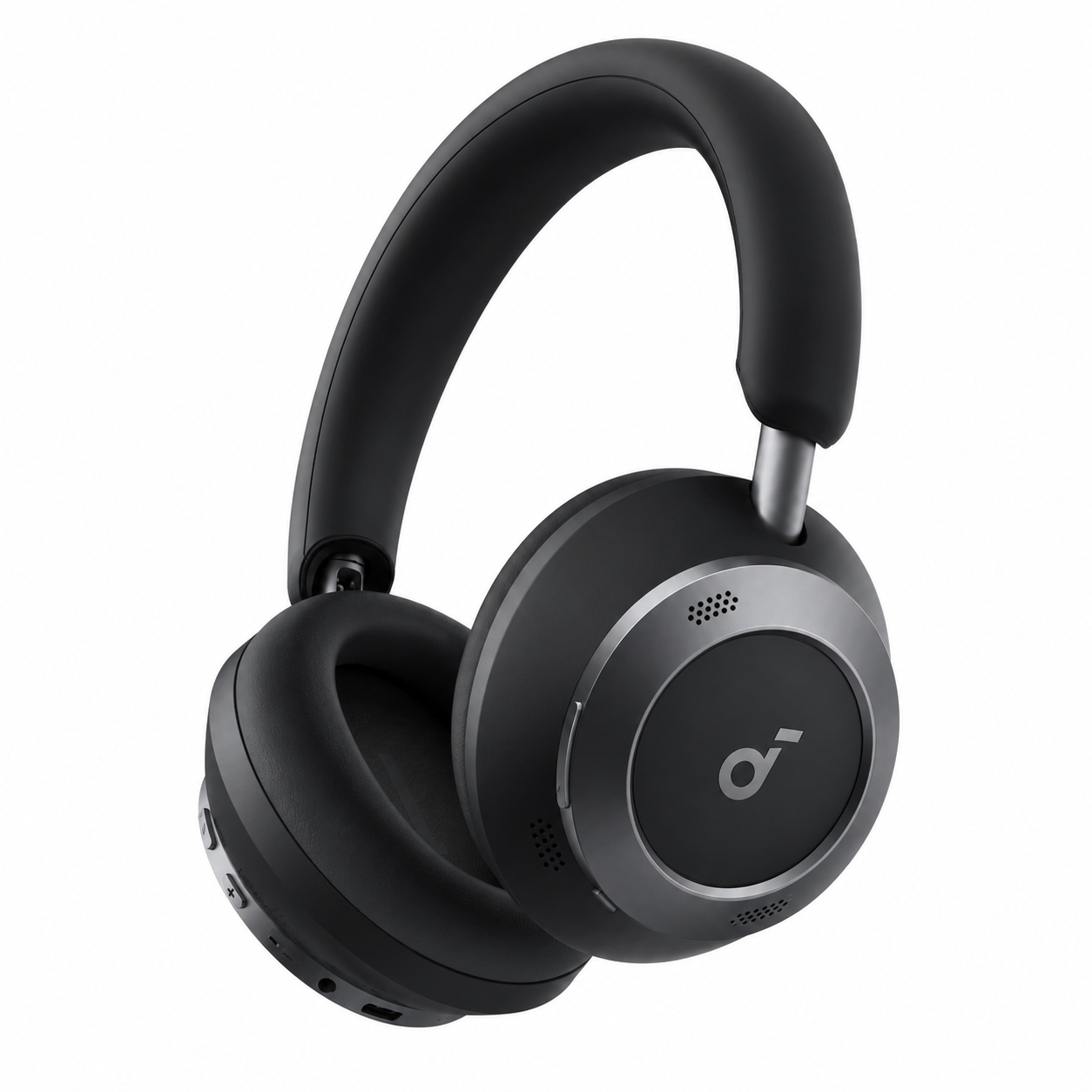 هدفون بی‌سیم انکر Soundcore Space One Pro رنگ مشکی (Jet Black) با طراحی دورگوشی و تاشو