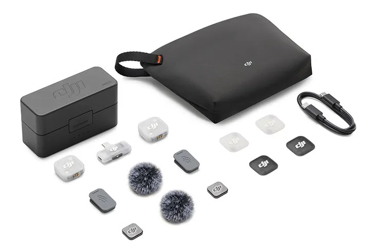اقلام همراه میکروفون DJI Mic Mini 2 دو کاربره