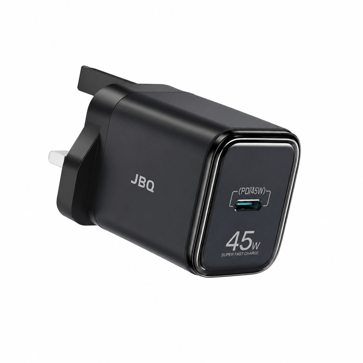 شارژر دیواری فست شارژ JBQ Nitride Pro GaN توان 45 وات با طراحی روکش شیشه‌ای