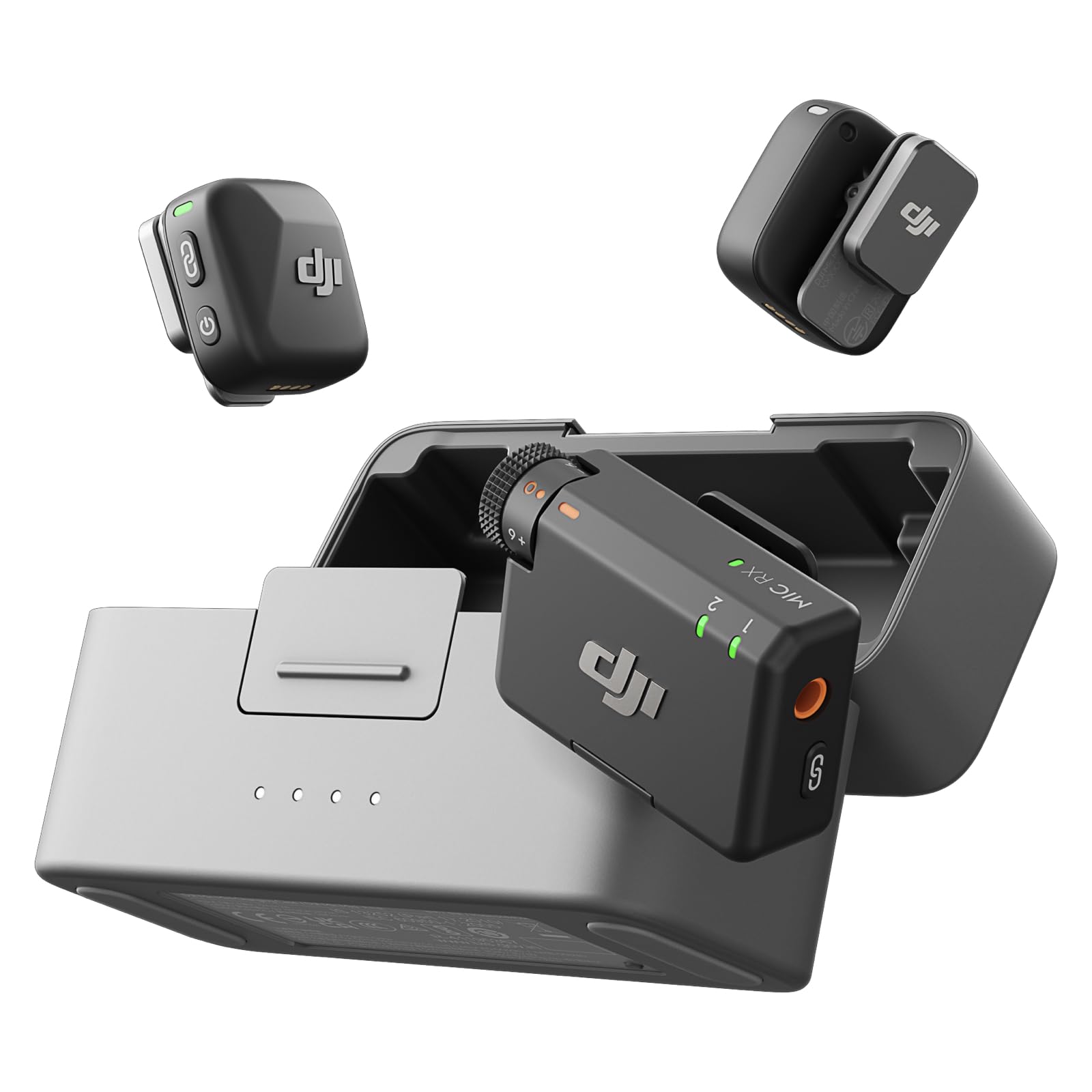 میکروفون DJI Mic Mini 2 دو کاربره با سری رنگی پک کمبو برای موبایل و دوربین