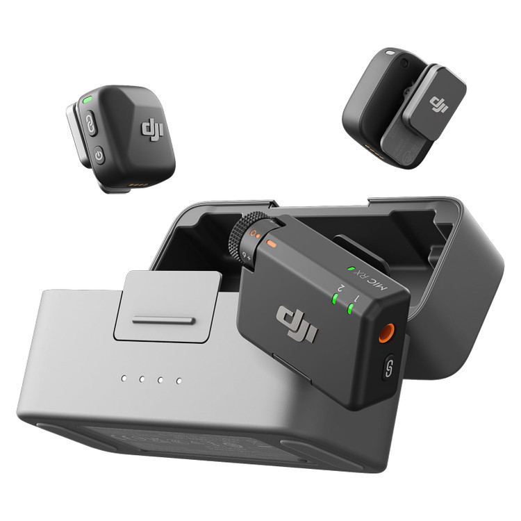 میکروفون DJI Mic Mini 2 دو کاربره با سری رنگی پک کمبو برای موبایل و دوربین