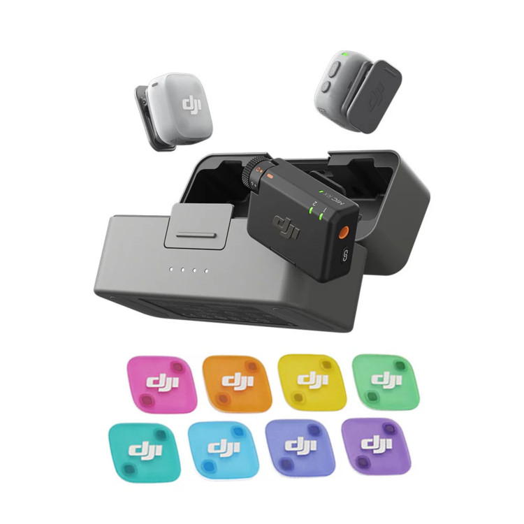 میکروفون DJI Mic Mini 2 دو کاربره با سری رنگی پک کمبو برای موبایل و دوربین