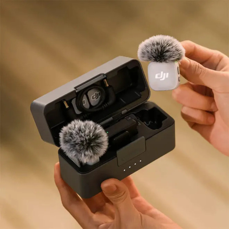 میکروفون DJI Mic Mini 2 دو کاربره با سری رنگی پک کمبو برای موبایل و دوربین