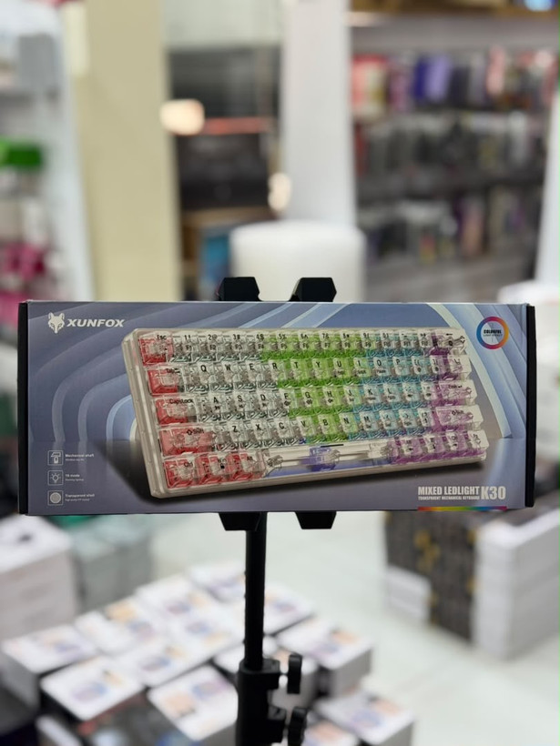 کیبورد مکانیکی شفاف XUNFOX مدل K30