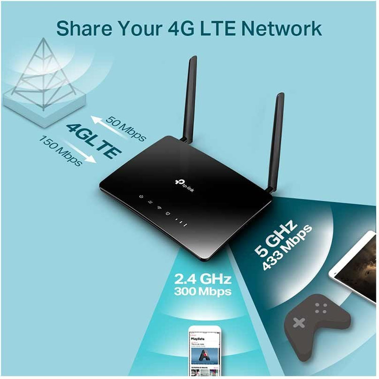 مودم تی پی-لینک 4G LTE مدلArcher MR402 دو باند